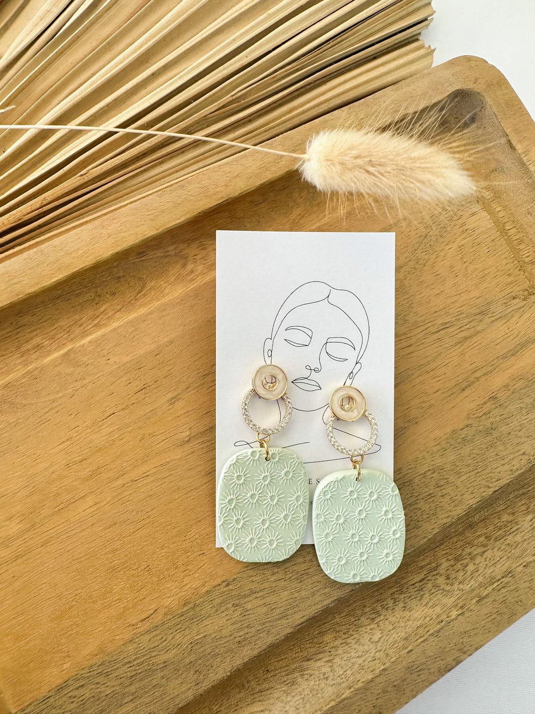 Green sunny Earrings